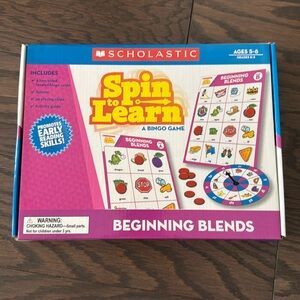 Scholastic Beginning Blends Spin to Learn Game